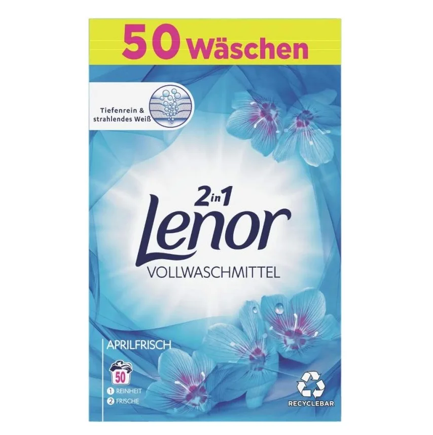 Lenor Heavy Duty Detergent Powder 2in1 - April Fresh 50 Loads - Buy ...