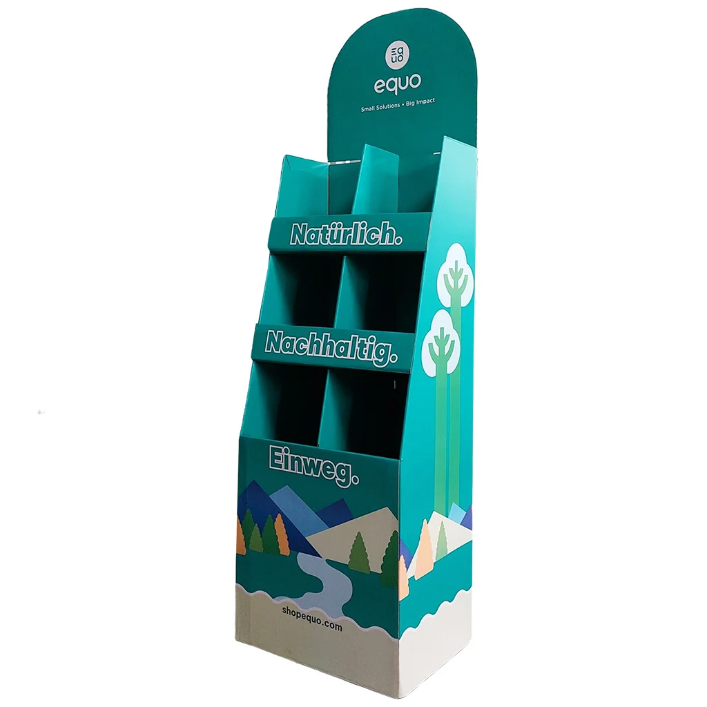 Cardboard Display Stand Retail Promotion Corrugated Floor Paper Display Shipper Cardboard Display Stand for Supermarket