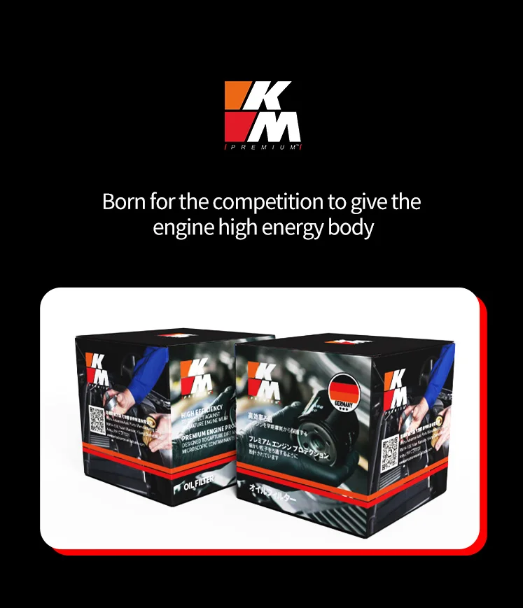 Km Premium Oil Filter High Level Low Price Auto Oil Filter Oem 04152