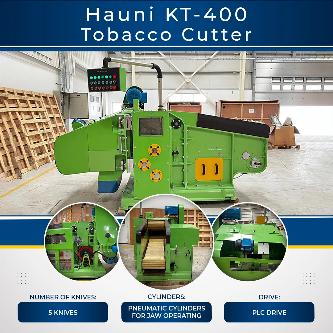 Hauni KT-400 Tobacco Cutter - High Speed & Efficiency