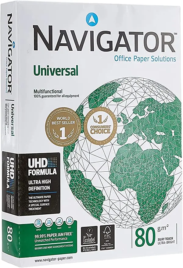 Navigator Photocopy Paper A4 Size 500 Sheets Package White Office  Multi Purpose A4 Paper 80gsm, 75gsm, 70gsm