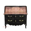 Black, Pink & Gold Painted