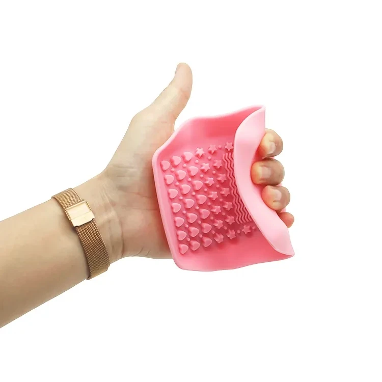 Square Silicone Make Up Brush Cleaner Reusable Makeup Brush Cleaner Mat