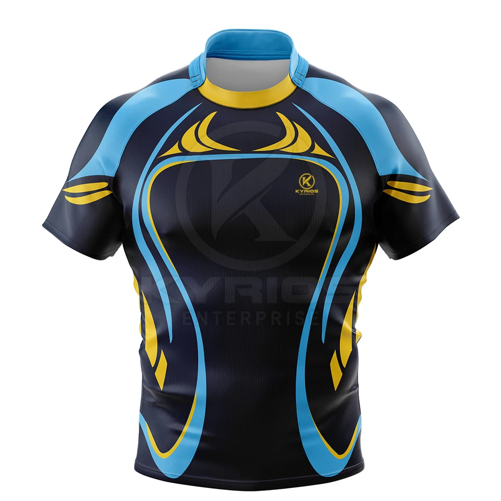 2023 Rugby Jersey For Men 100 Polyester Quick Dry Customized Sublimation Rugby Jersey For Sale