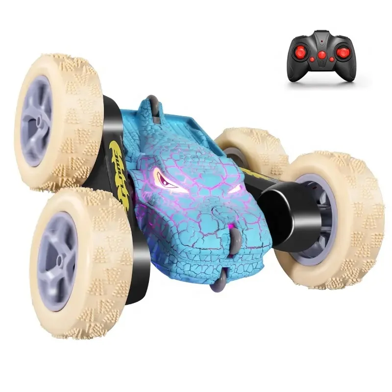 Remote Control Car for Kids RC Cars Stunt Car Toy 4WD Double Sided 360 Rotating Remote Control with Lights