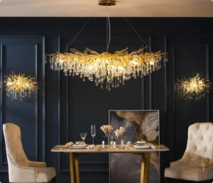 Custom Design Indoor Decoration Project Pendant Lights Fixture Hotel Villa Restaurant Modern Led Chandelier