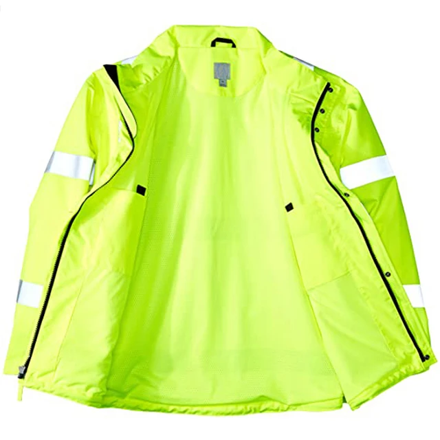 Reflective Hi Vis Class 3 Waterproof Rain Safety Winter Jacket Ultimate ...