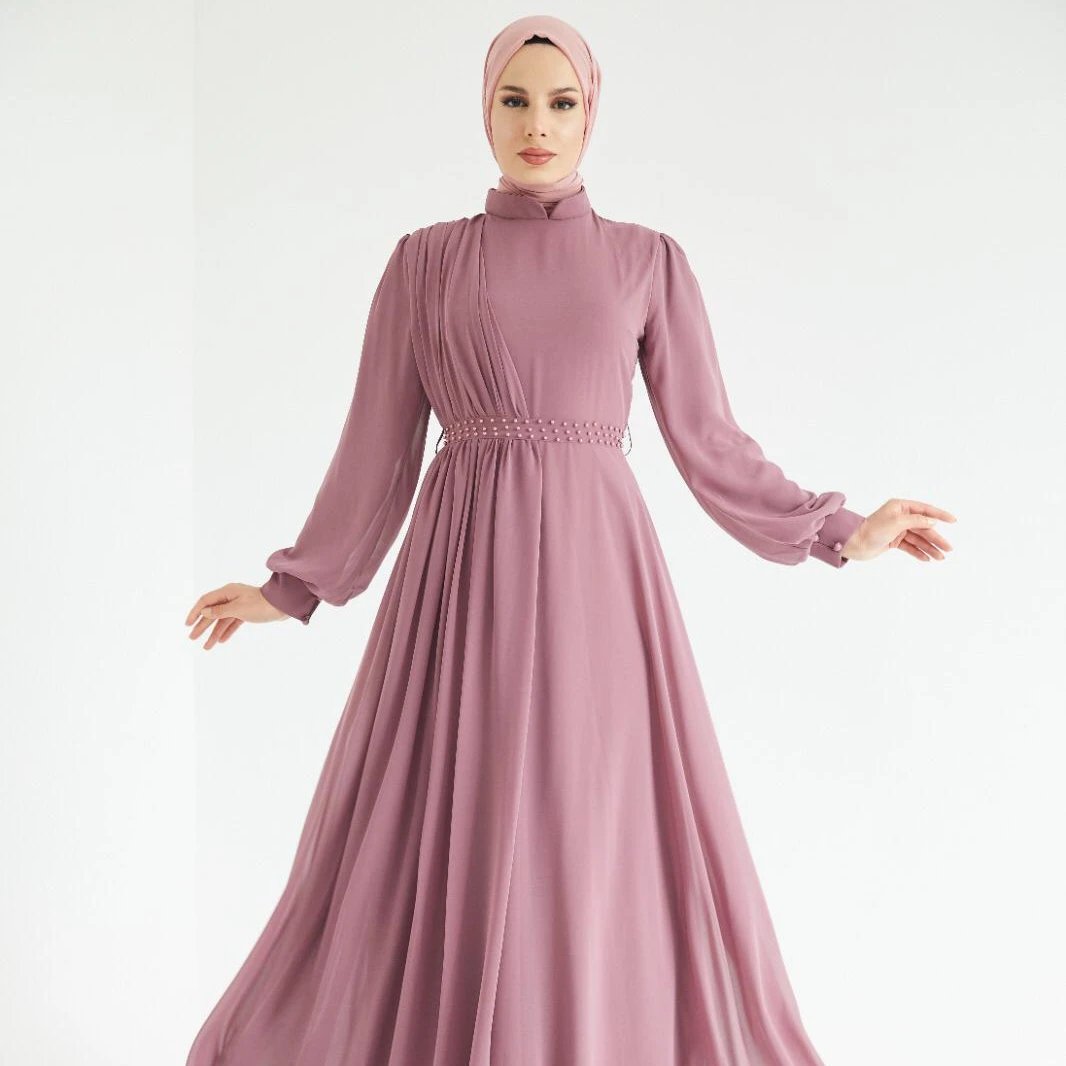 Latest Designer Evening Dress Color Jalabiya Kaftan Dubai Style