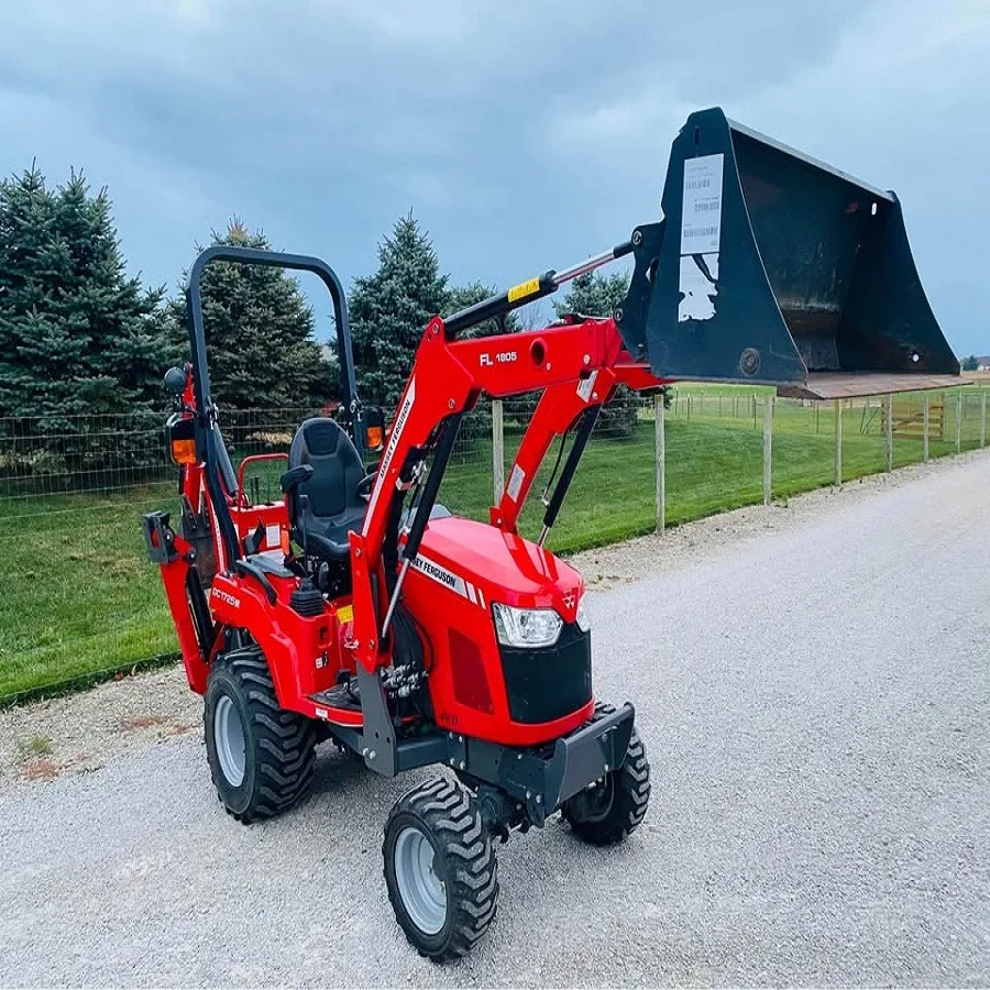 BEST SELLING Massey Ferguson GC1725M 25HP 4WD Tractor with 49 Loader Bucket and 60 Mower Deck
