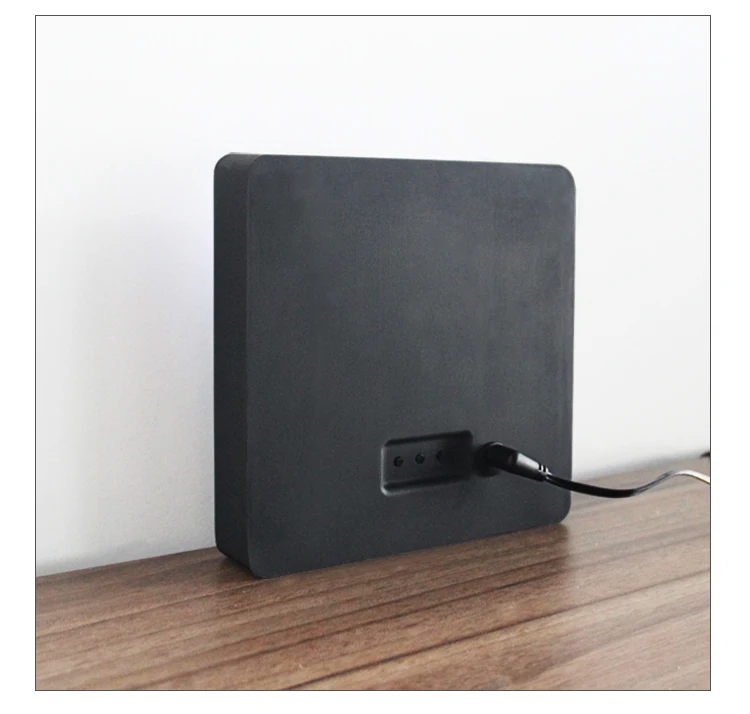 Cheetie Cp037 Led Silent Wall Clock Word Display Custom Dutch French