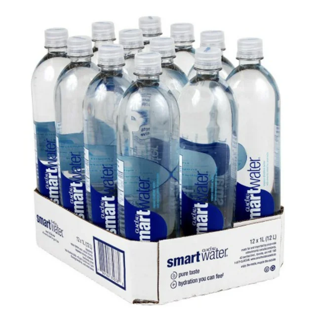Glaceau Smartwater Natural Mneral Water Bottle Plastc 24 X 600ml | EBay - View #8