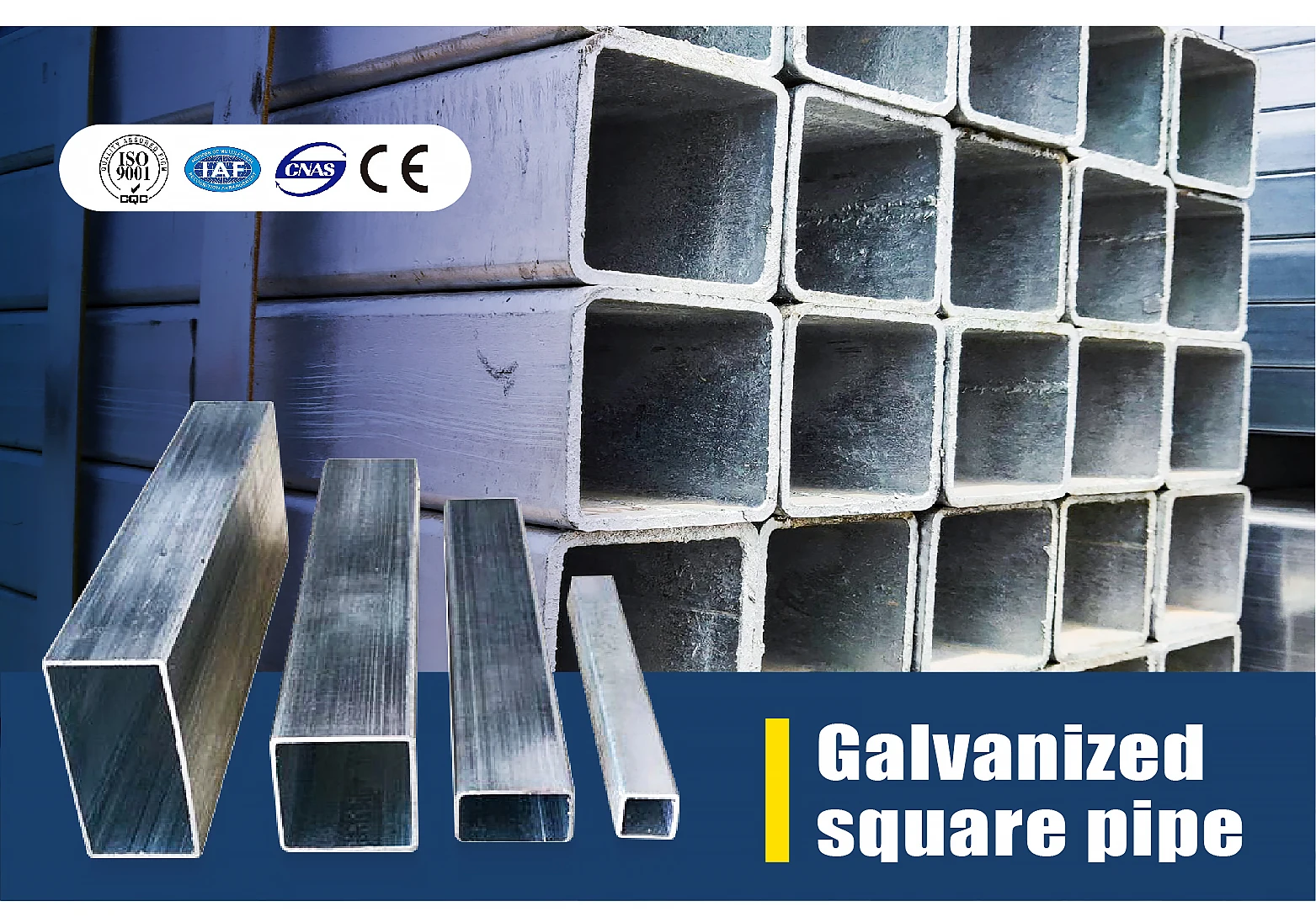 Hot Dip Q X Mm Gi Iron Tube Galvanized Steel Square Pipe Hot Selling Galvanized Mild Steel