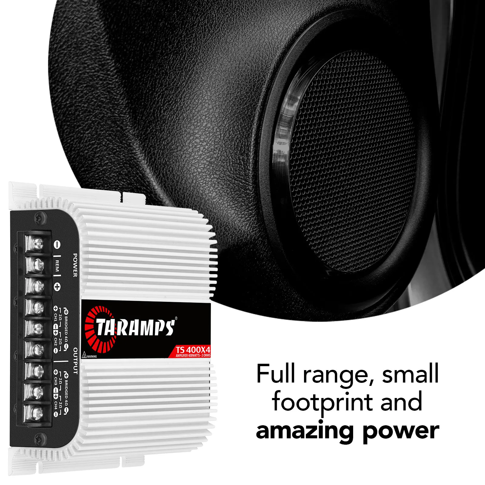 Taramps TS400X4 4チャンネル 本意 ステレオアンプ 2Ω 400W