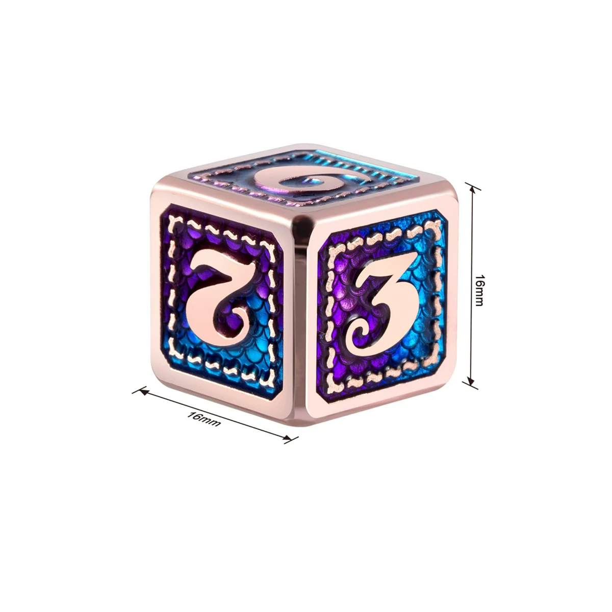 Оптовая продажа DND 6 кости изготовленные на заказ D6 металлический Дракон D6 для настольной игры и tebletop игры