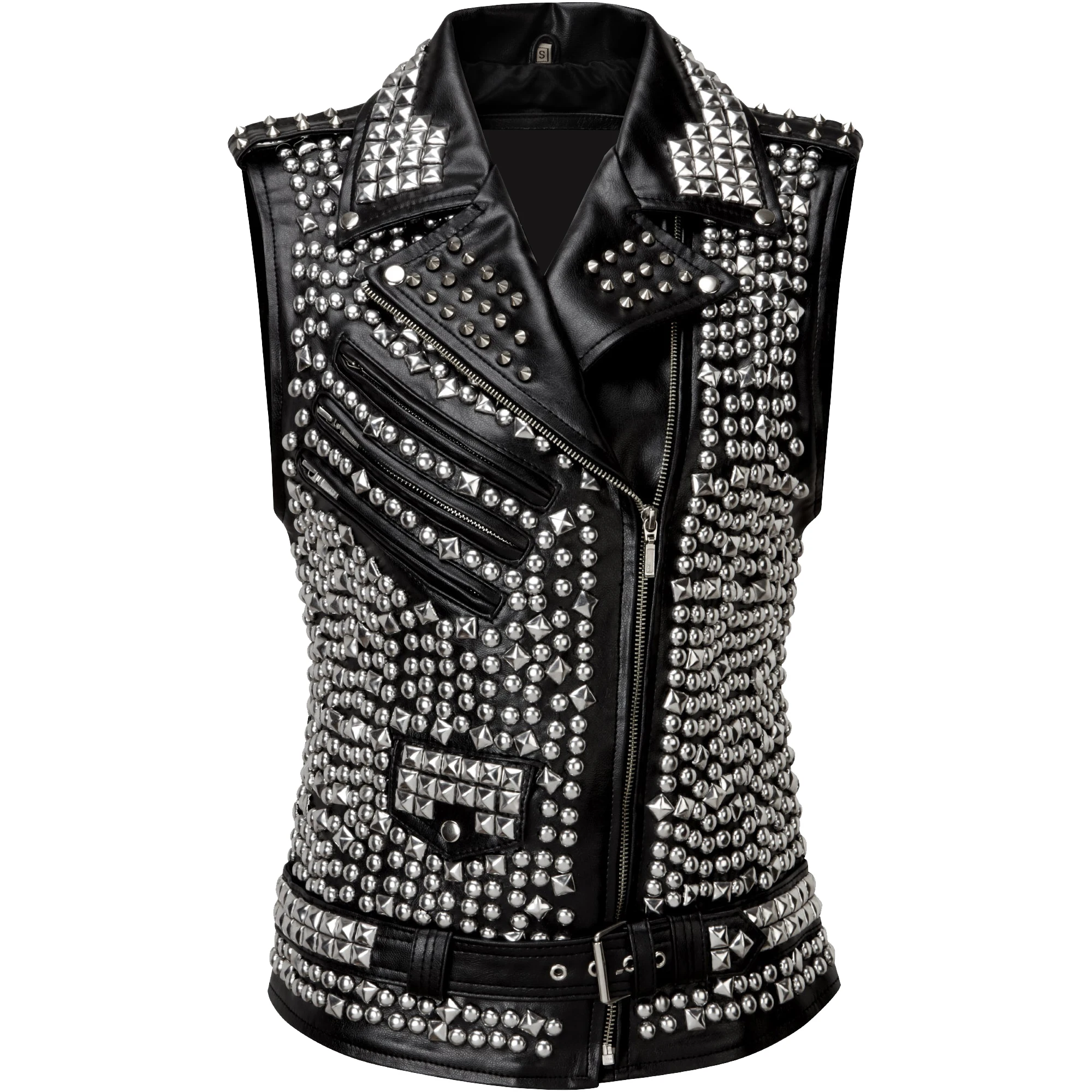 トップス THEREDTHREAD S cow lace up vest black 71V7+EH9pGL._UY1000_.jpg