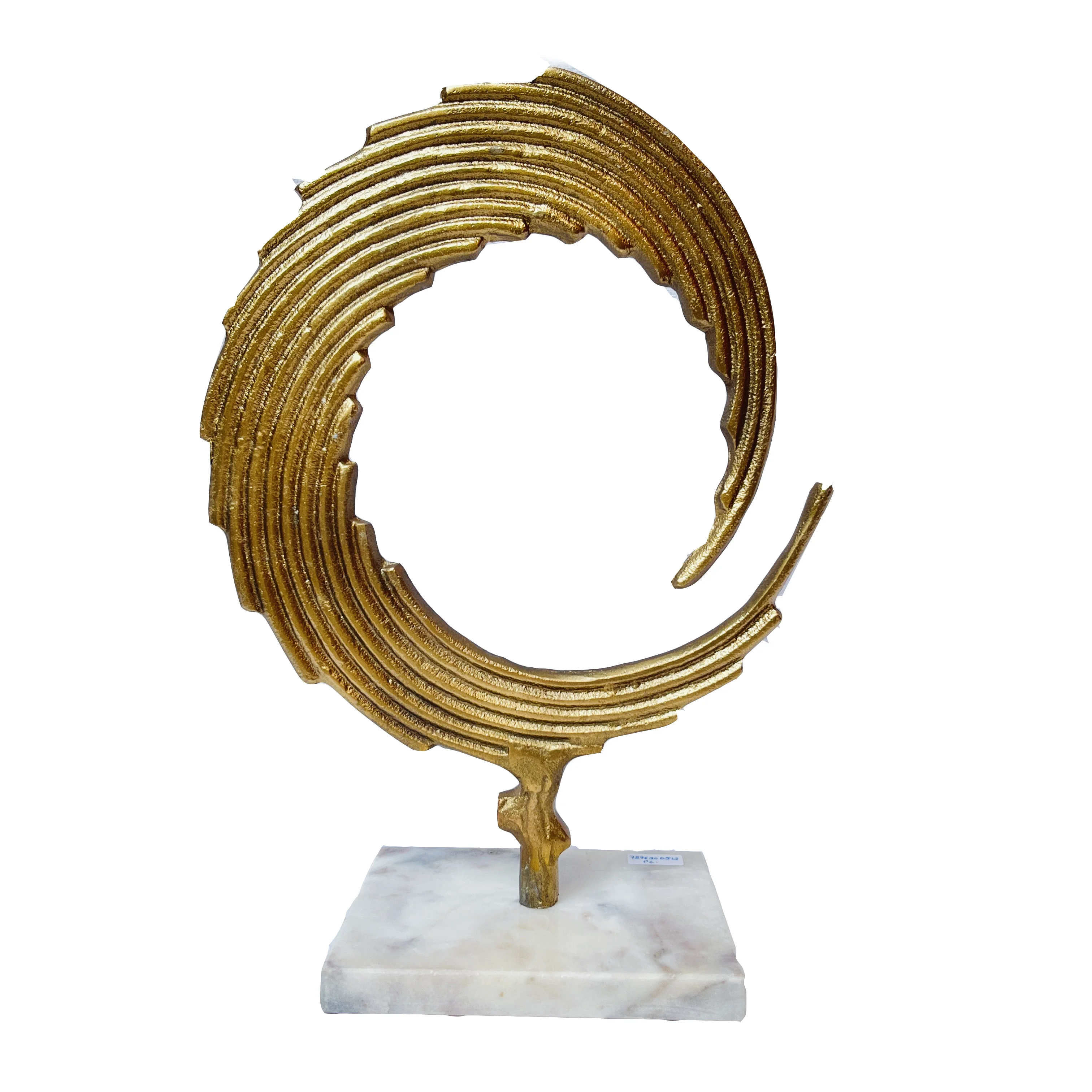 Art Deco Style Handmade Metal Sculptures Realistic Figurine Statue Artistic Human Face Mask Stand Sculpture Halloween Men Object