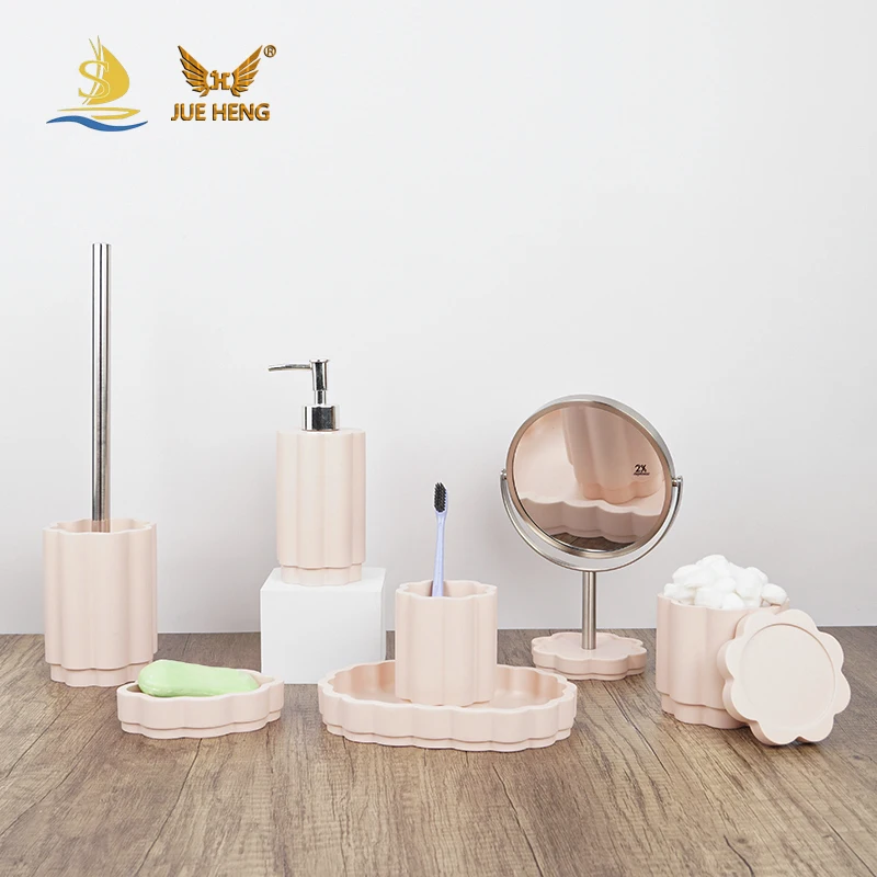 8-Piece Resin Bathroom Accessories Set