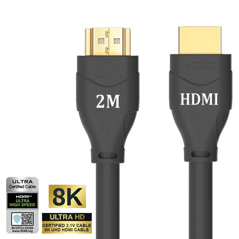 Nuestra compañía Antorchas Poderoso 2m 8k Hdmi Cable Support Connect Hd Hdr 8k Computer Tv Monitor Screen 144hz  Projector 8k Audio Video Data Line - Buy Cable Hdmi,Hdmi Cable,Hdmi Product  on Alibaba.com