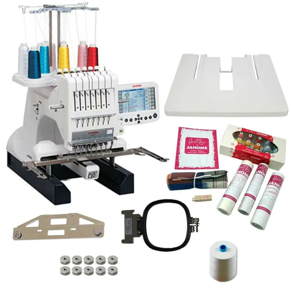 Mb-7 M B 7 7 Needle Embroidery Machine Plus Deluxe Bonus Kit - Buy Mb-7 ...