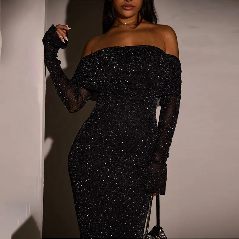 slim fit dress slacks Black Sleeveless Party Prom Dress Graduation Gown fg5954 – formalgowns main image 0