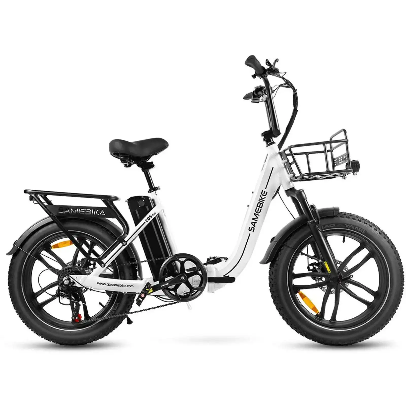 C05 Pro 250W Motor, 15Ah Akkukapazität, 14-Zoll-Falt-Elektro-Citybike mit Fatbike-Reifen, Tiefeinsteiger-Elektro-Faltrad