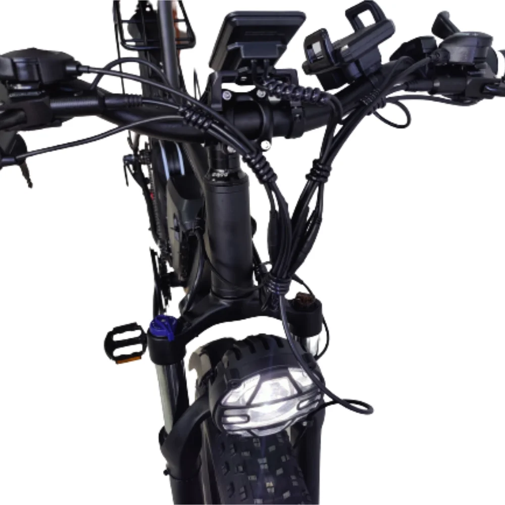 (USA Stock & Ship from China) SMLRO XDC600 Plus Dual Motors Electric Bike  Hydralic Disc Brake All Black