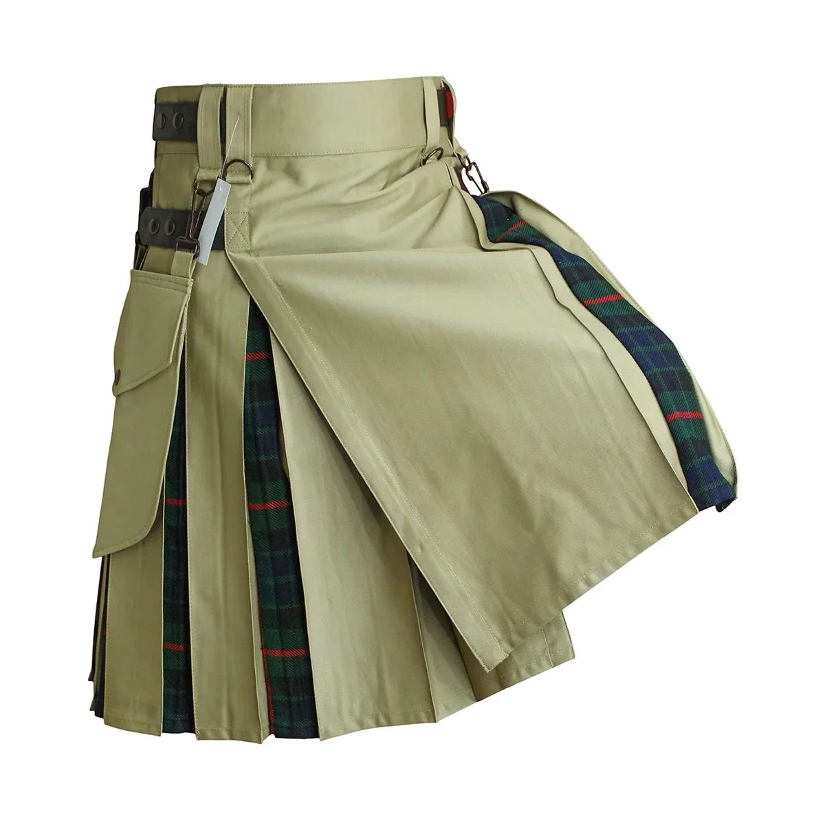Kilt Feature 2024 Latest Arrival Men's Hybrid Red Black Utility Kilt in Reasonable ...