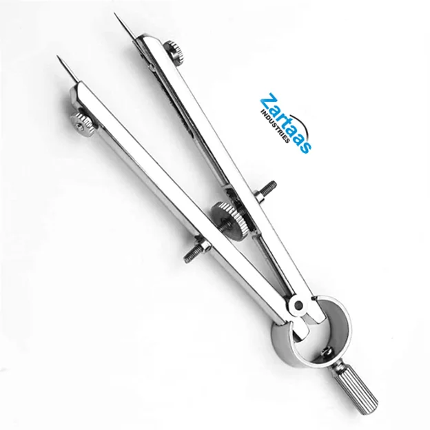 High Quality Stainless Steel Spring Bow Divider 6" Radius Gauge Dental Instruments Manufacturer and Exporter