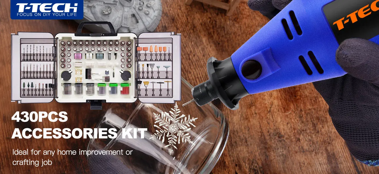 430pcs Grinding Polishing Drilling Kits Accessories For Mini Rotary