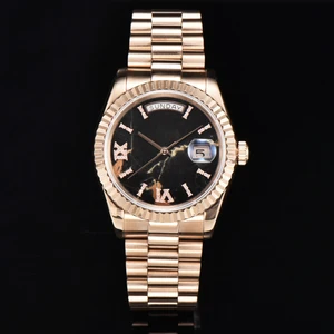 New High-quality Luxury Business Diamond-set Moissanite Couple Mechanical Watch, Women's Waterproof Automatic Watch, Men's Watch