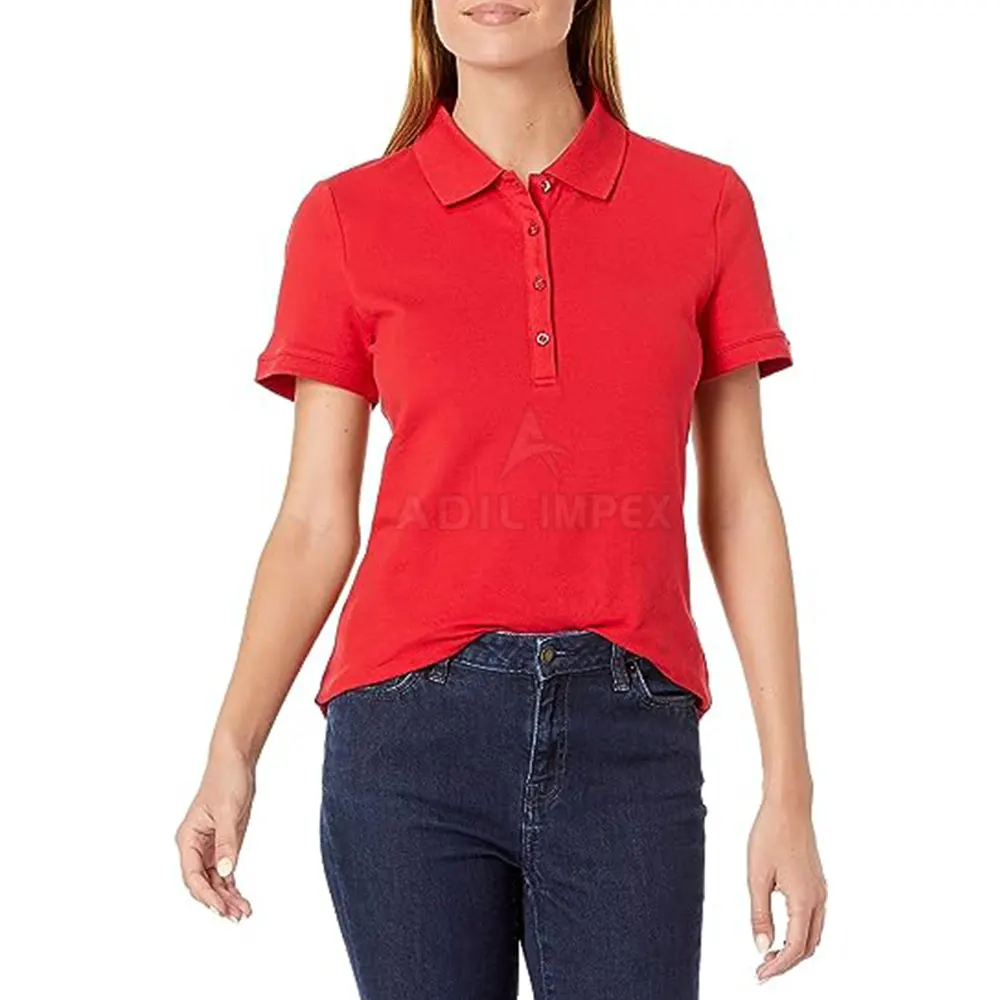 Wholesale Price Custom Made Women Polo Shirts Oem Service Plus Size