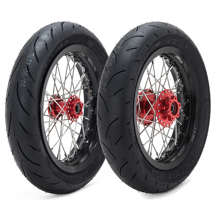 12" Supermoto Wheel And Tire Set For Surron Light Bee / Segway X160 ...