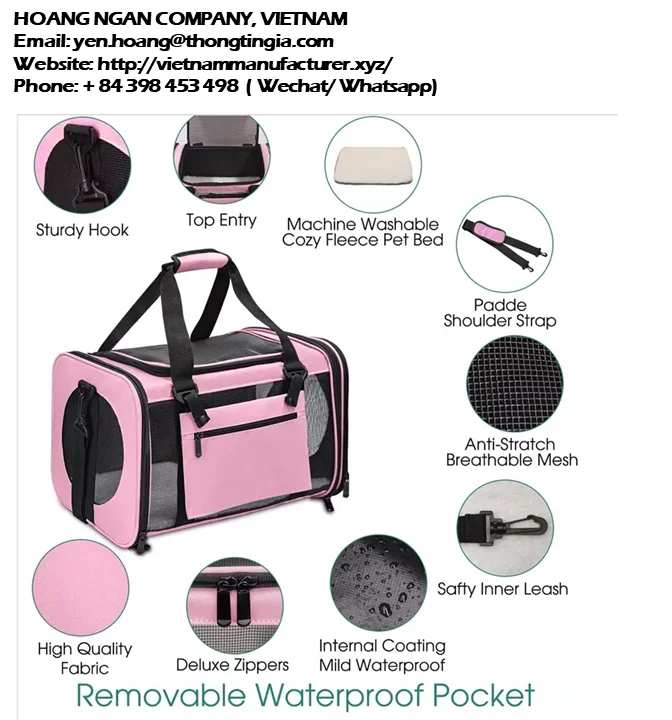 2022 Vietnam Pet Carrier Cage Backpack Capsule Breathable Transport Box