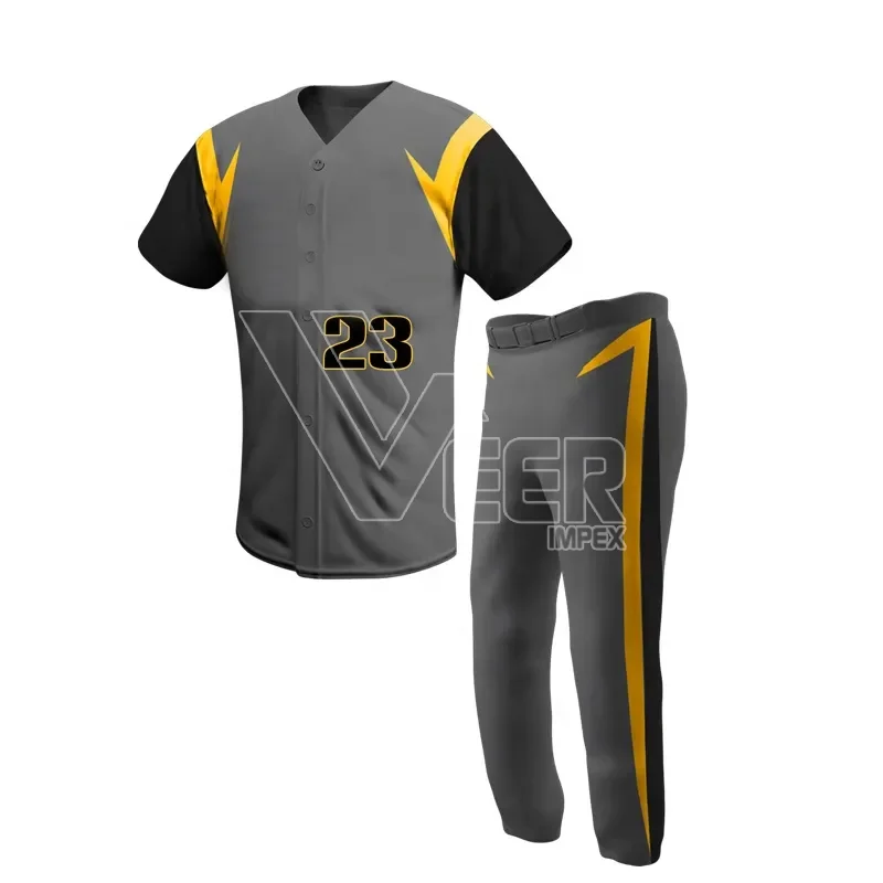 New Model Quick Dry Breathable Men Light Weight Baseball Uniform / 100