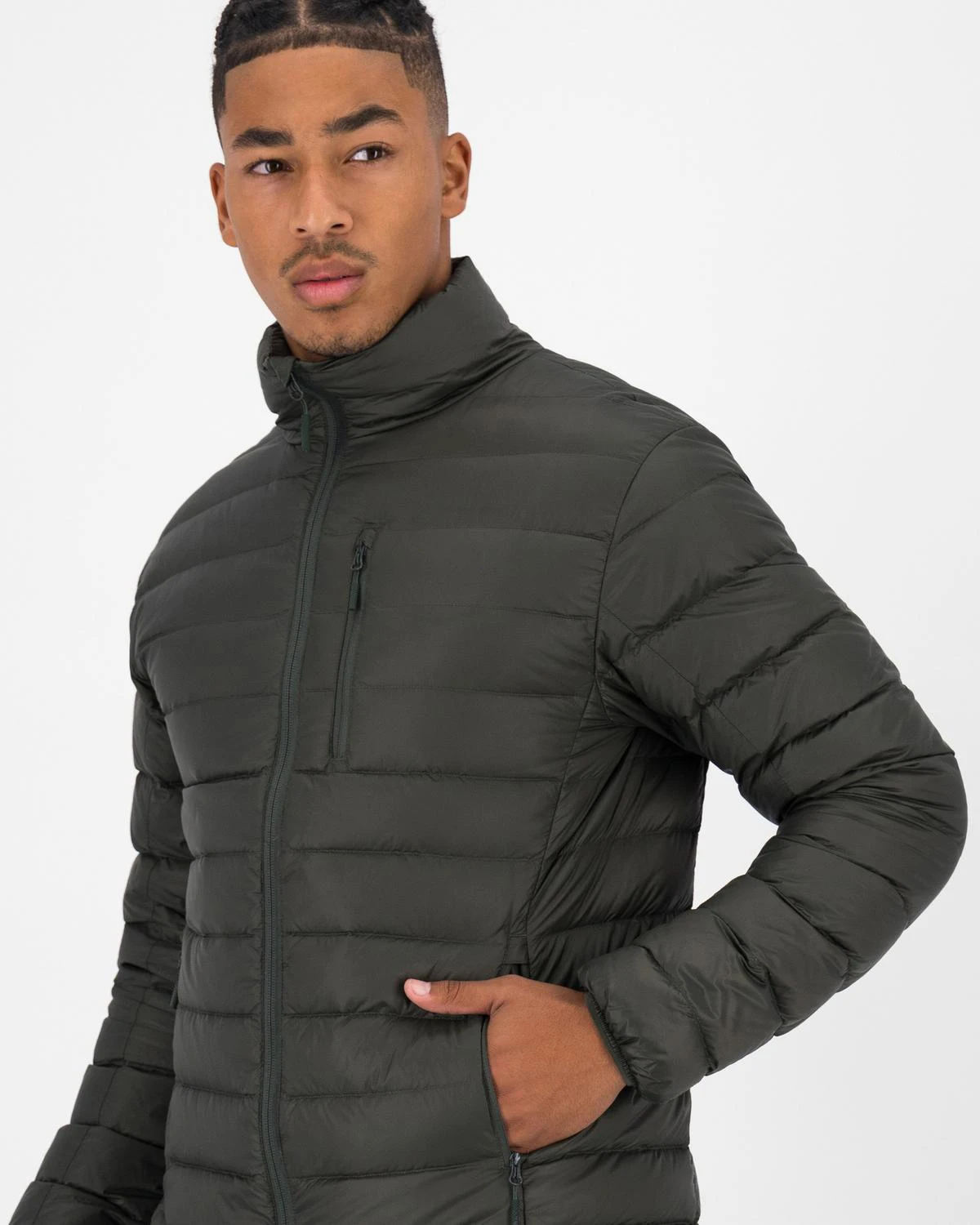 Heavy Fabric Puffer Jacket Men's Oversized Down Puffer Jacket
