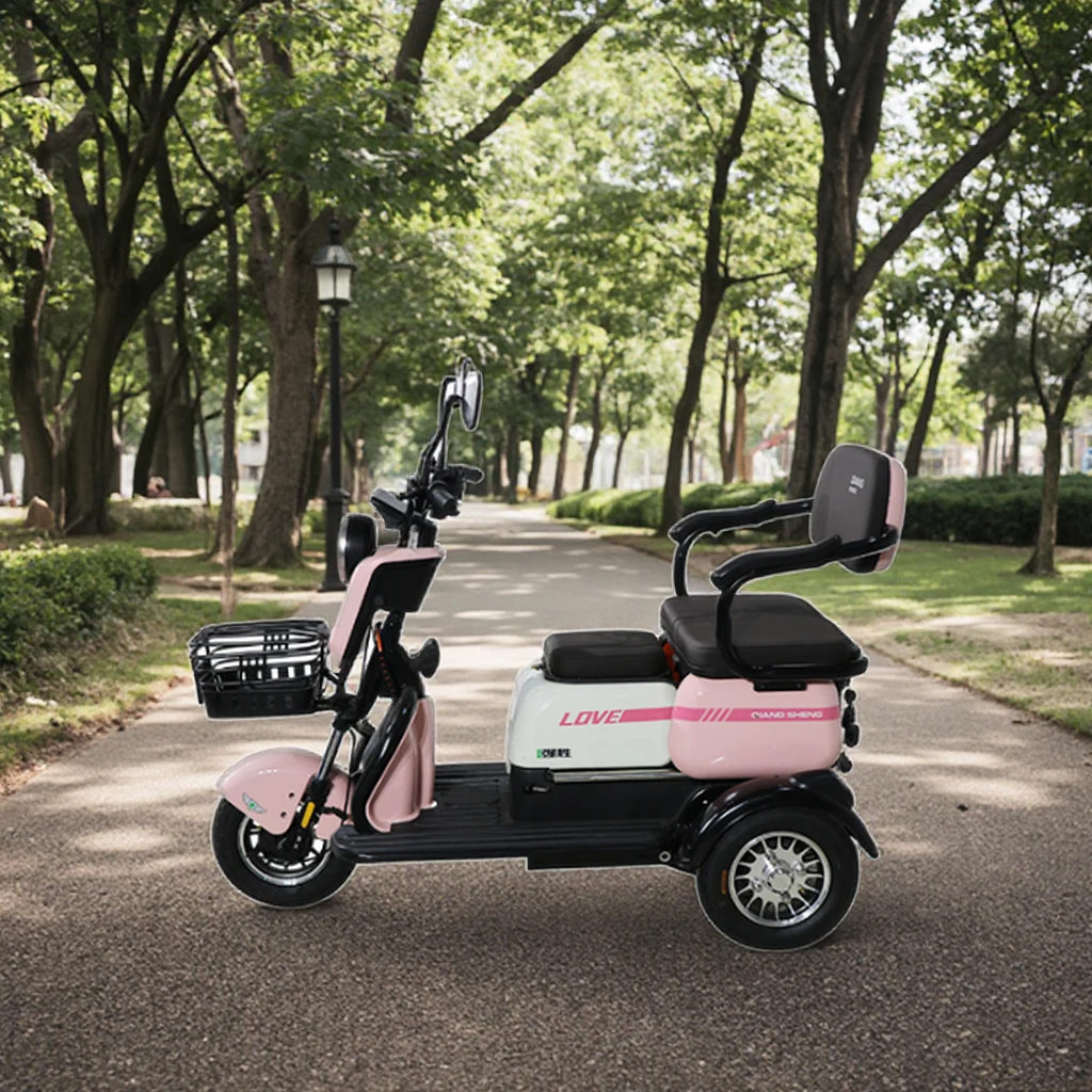 QSD Factory Direct 48v Mobility Electric Tricycle 3-Wheel Scooter for Adults Open Body Type Hot Sale
