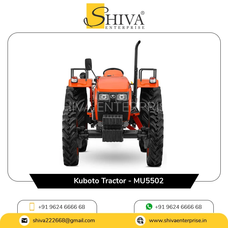 Dual Power Take Off with 12 Volt Battery Mu5502 Agriculture Farming Kubota Tractor Available for Bulk Buyers