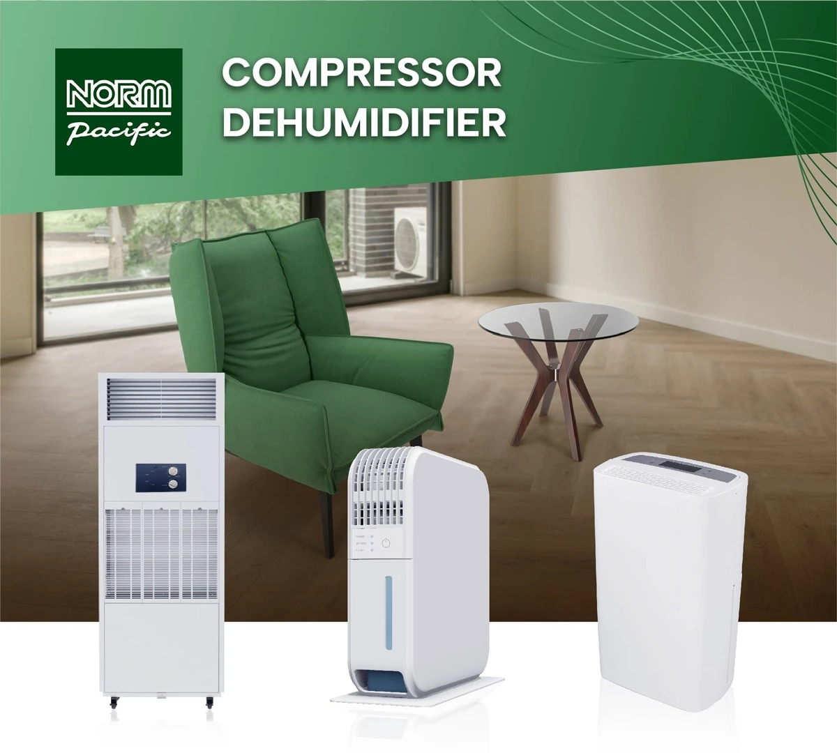 Slim Dehumidifier, Wall, Portable - detail 4