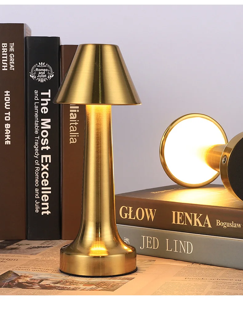 European Bar Restaurant Hotel Bed Side Decoration Dimmable Cordless Rechargeable Table Lamp