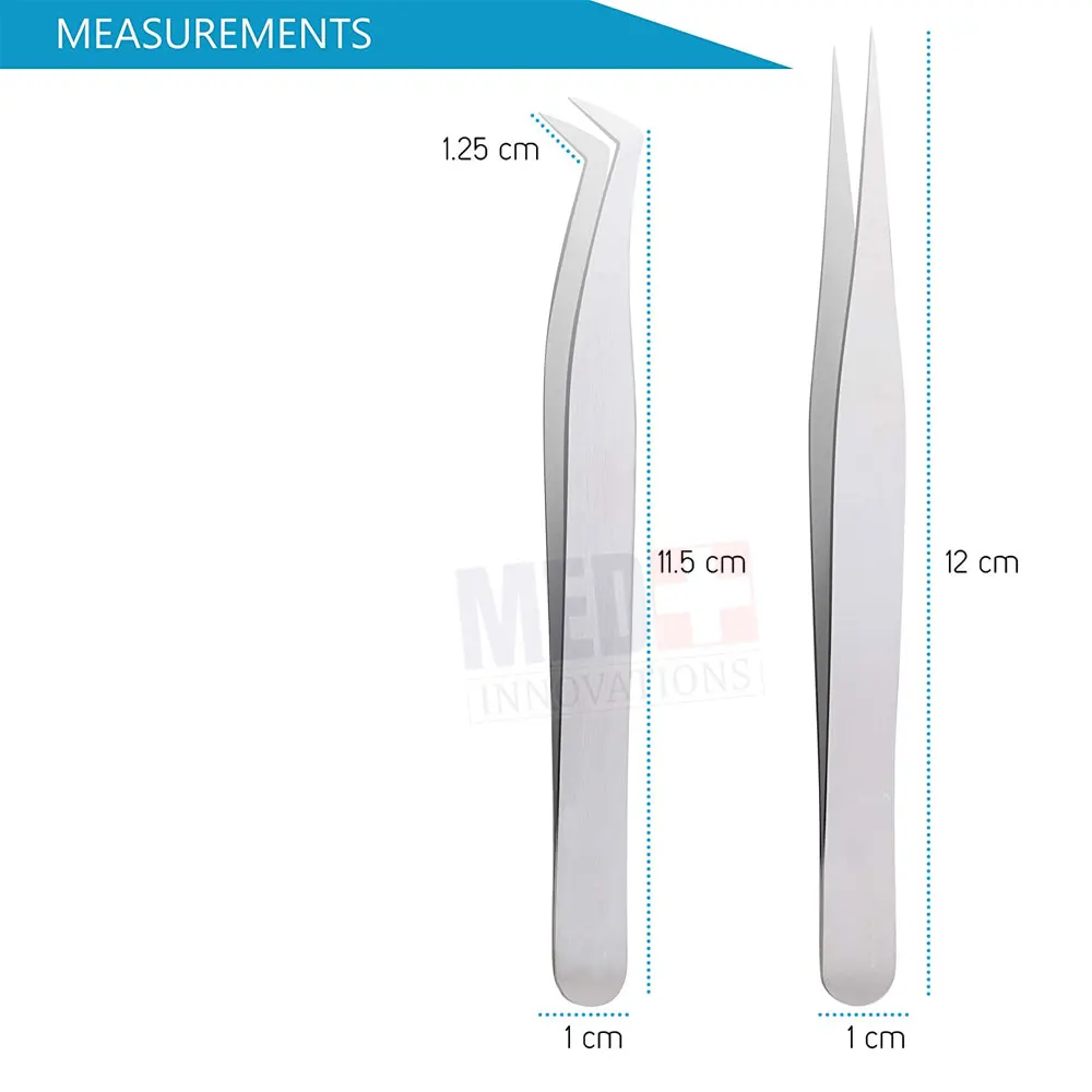 Best Fiber Tips Professional Eyelash Extension Tweezers For Grip