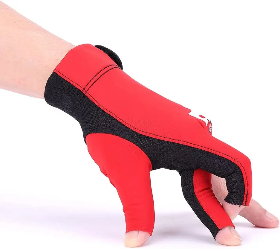 Billiard Gloves Breathable Comfortable 3 Finger Snooker Billiards