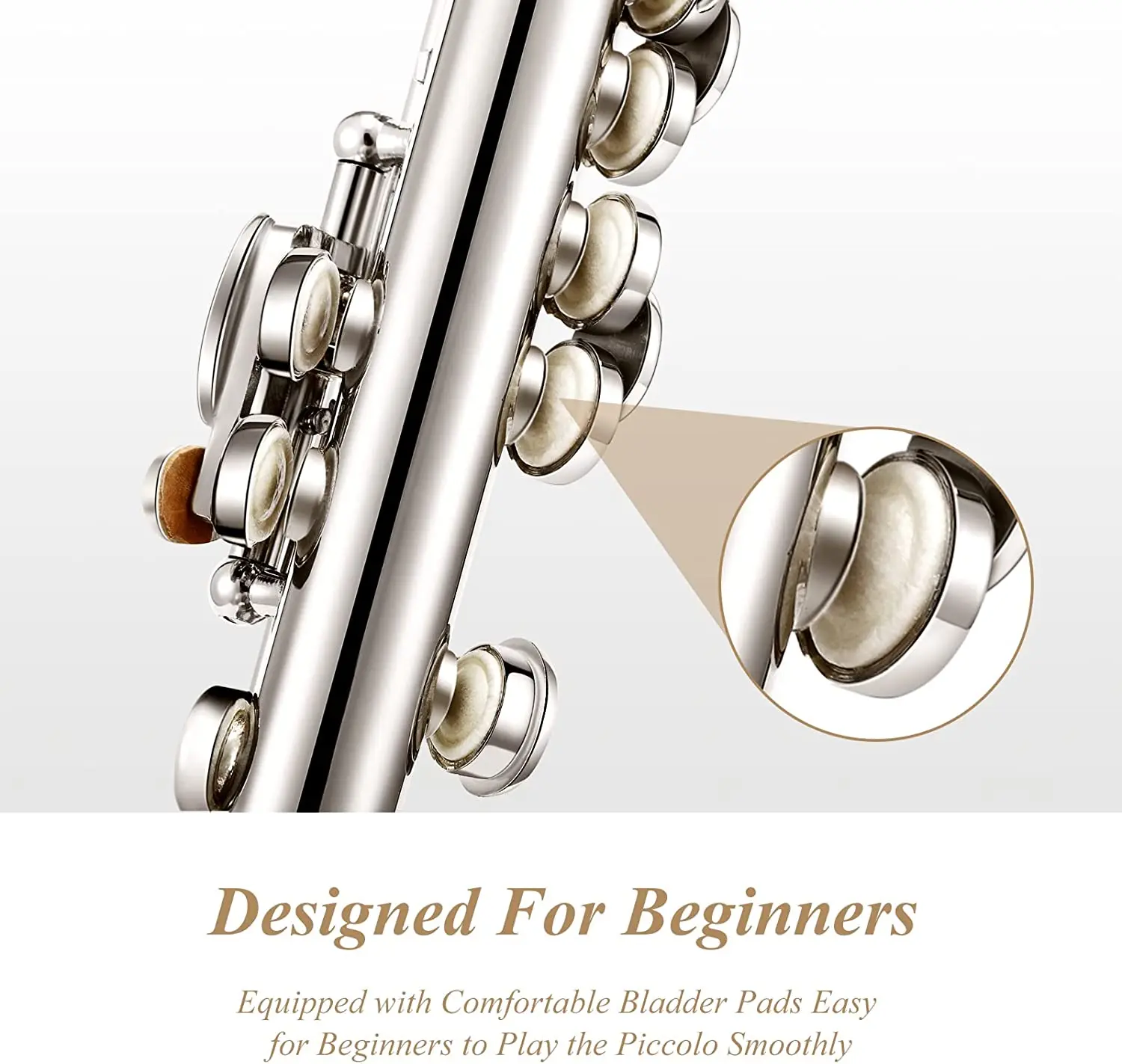 Piccolo Instrument For Beginners Students,Key Of C Piccolo Flute,Set