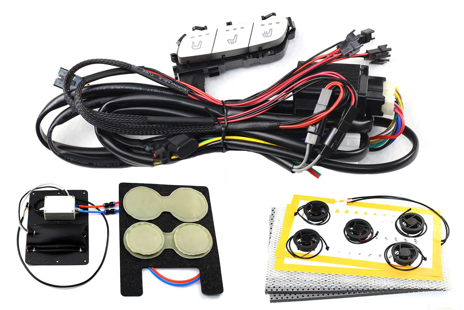 12v Modify Kit Car Comfort System Seat Ventilation System Car Seat Heating Massage System For