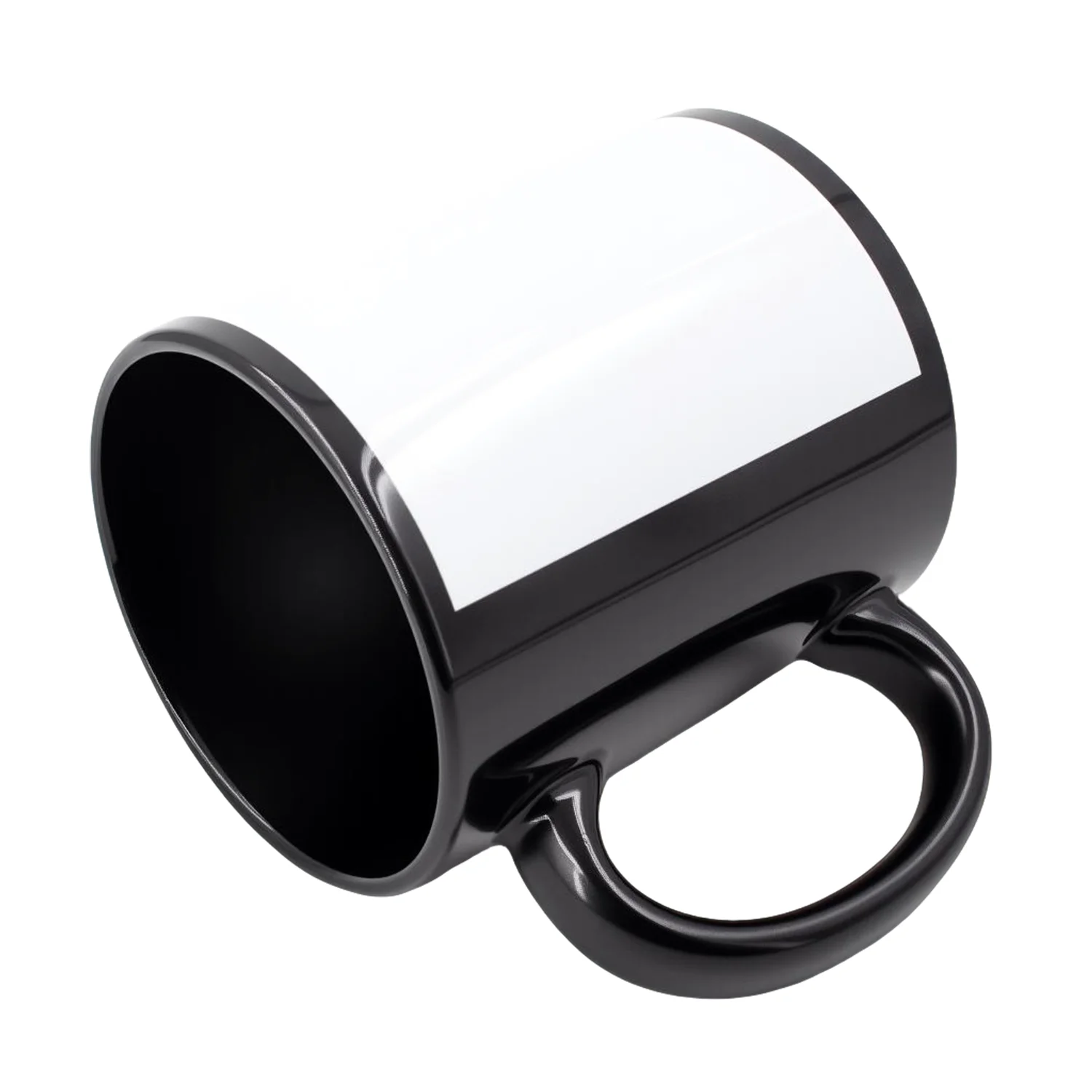 EffiPrint Custom Black Modern Eco-Friendly Ceramic Sublimation Coffee Mug-Dishwasher & Microwave Safe_voghion.com