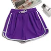 Purple three-quarter pants