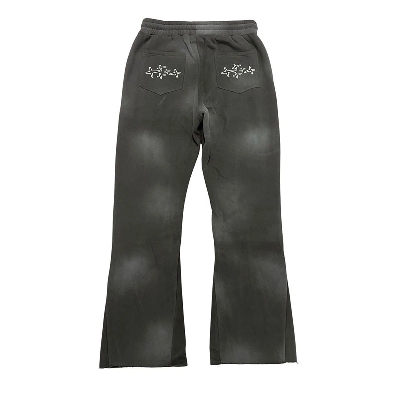 High Quality Custom Blank Flare Sweatpants Streetwear Flare Sweat Pants ...