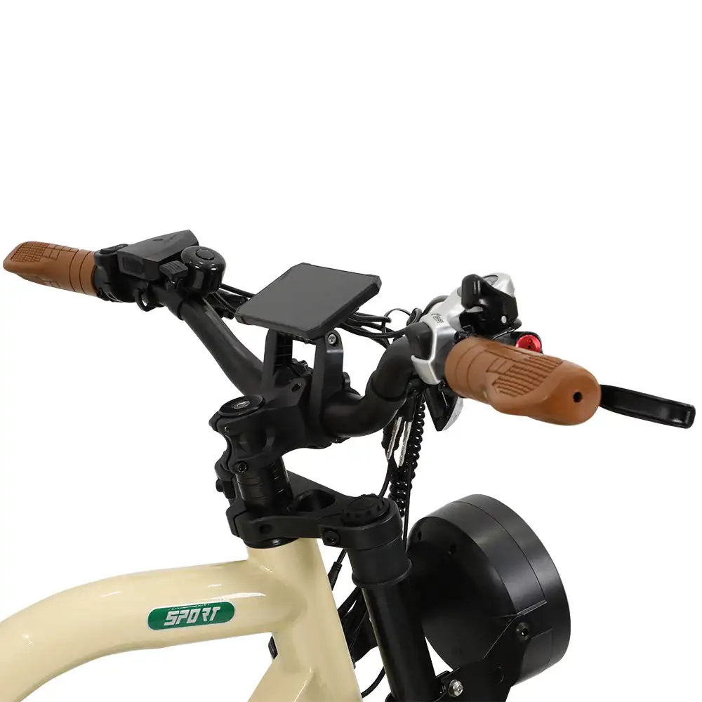 Onesport W66 Moto-Style E-Bike Steel body frame Multifunctional LCD screen 7-speed transmission Shock-absorbing front fork