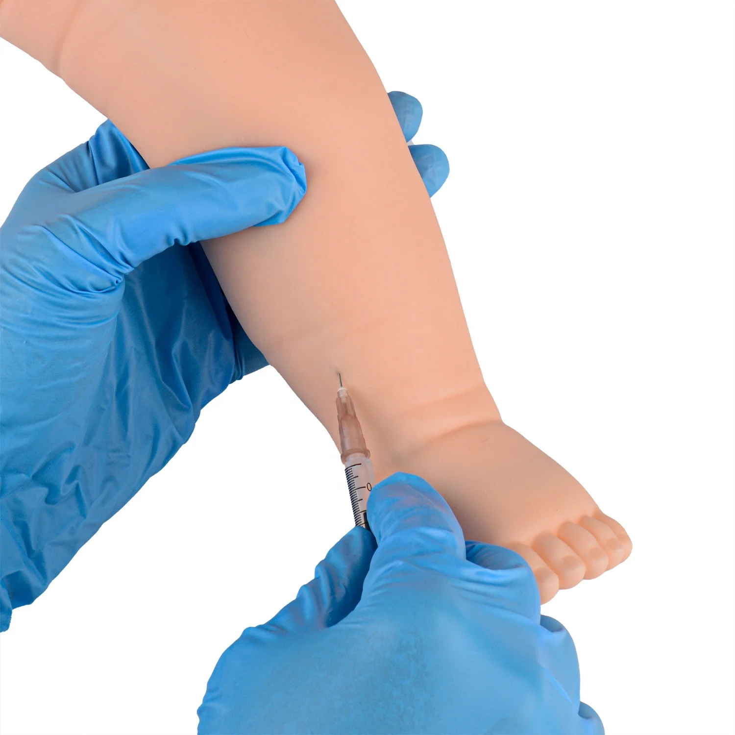Infant Leg Intravenous Injection Training Manikin Simulated Infant Hand Arm Leg IV Injection Training Pad Infant Leg Model