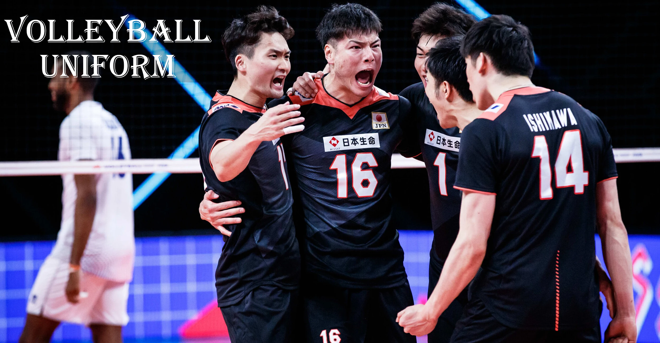 Custom College Volleyball League Game Uniform Men With Team Name And