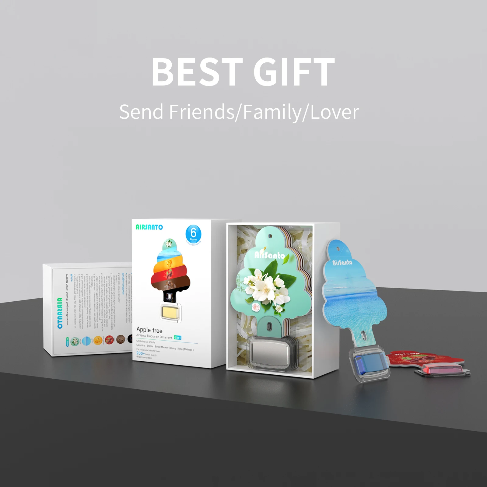 Airsanto Freshener Custom Paper Hanging Car Air Freshener Liquid